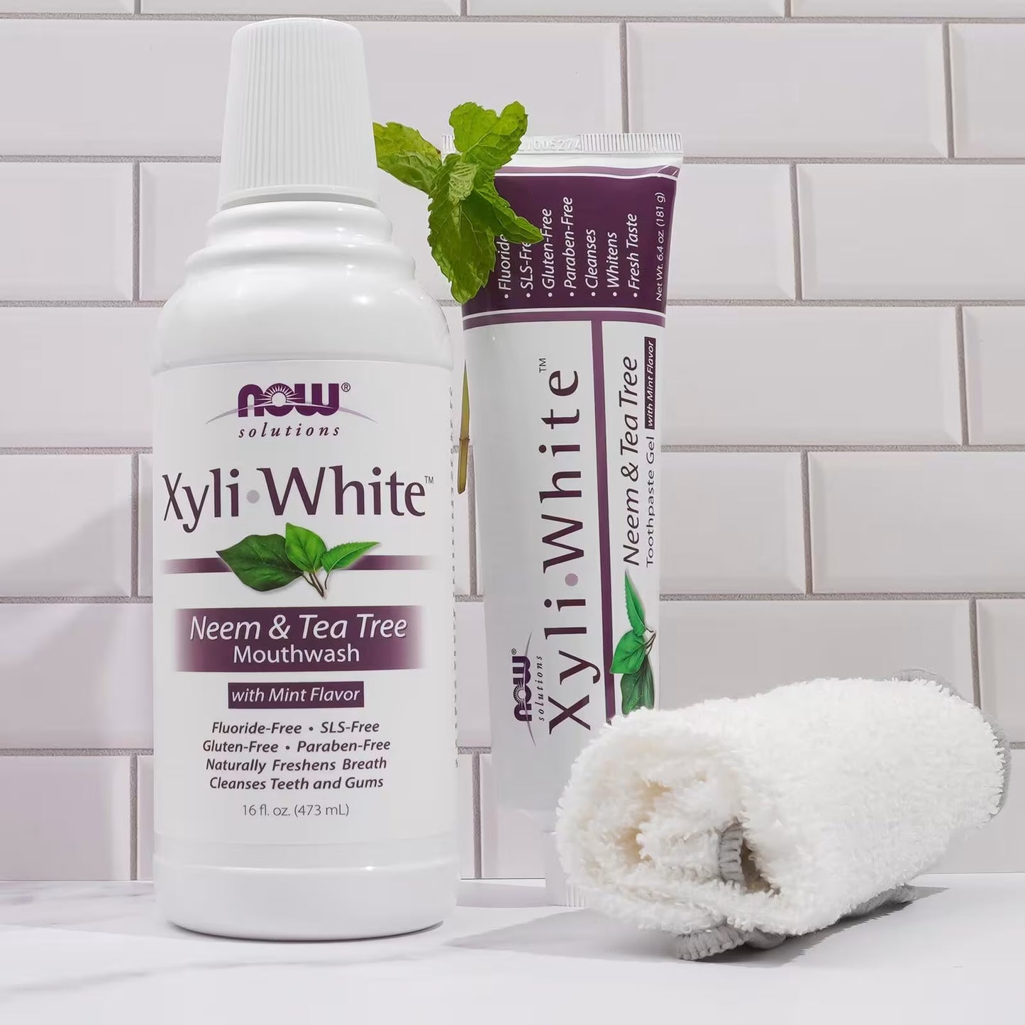 NOW Solutions Xyliwhite Neem & Tea Tree Toothpaste Gel with mint flavour 181G