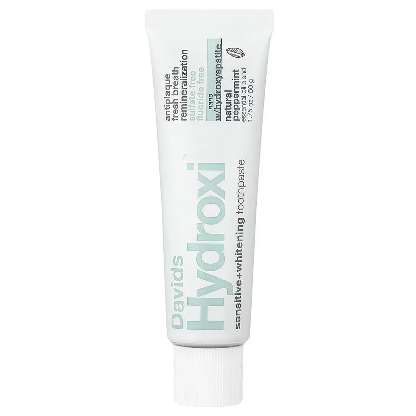 Davids Hydroxi Premium Toothpaste Sensitive Whitening Nano-hydroxyapatite Peppermint