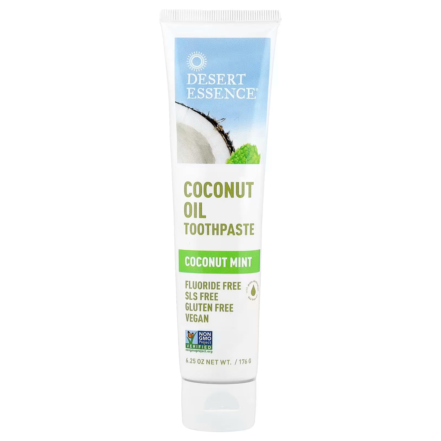 DESERT ESSENCE  COCONUT OIL TOOTHPASTE COCONUT MINT 176 G