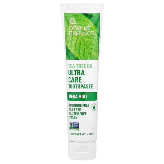 DESERT ESSENCE TEA TREE OIL ULTRA CARE TOOTHPASTE MEGA MINT 176 G