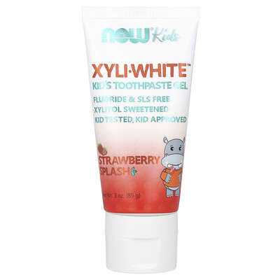 Now Solutions XyliWhite Strawberry Splash Toothpaste Gel for Kids 85g