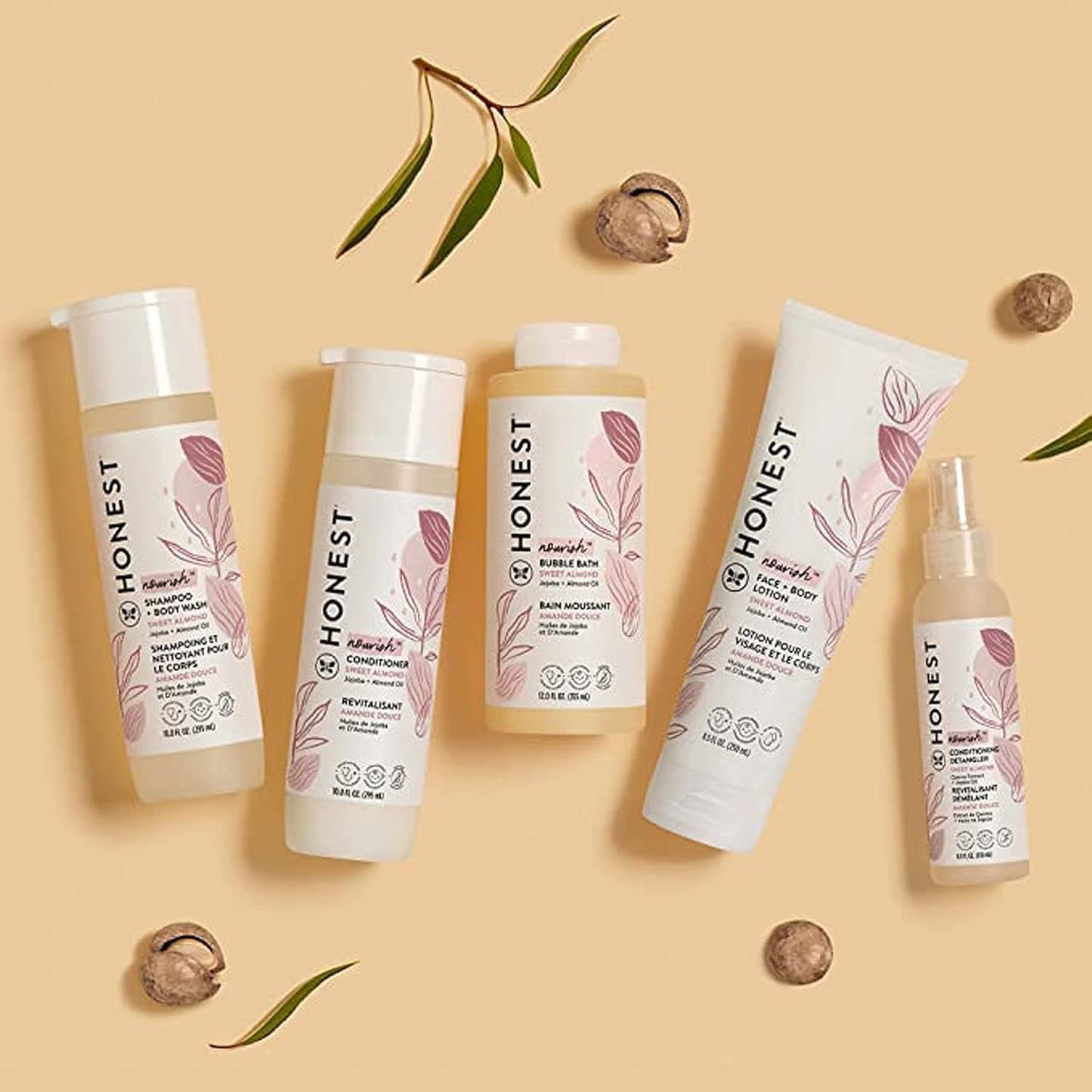 Honest Nourish Conditioner Sweet Almond Jojoba + Almond Oil 295 ML