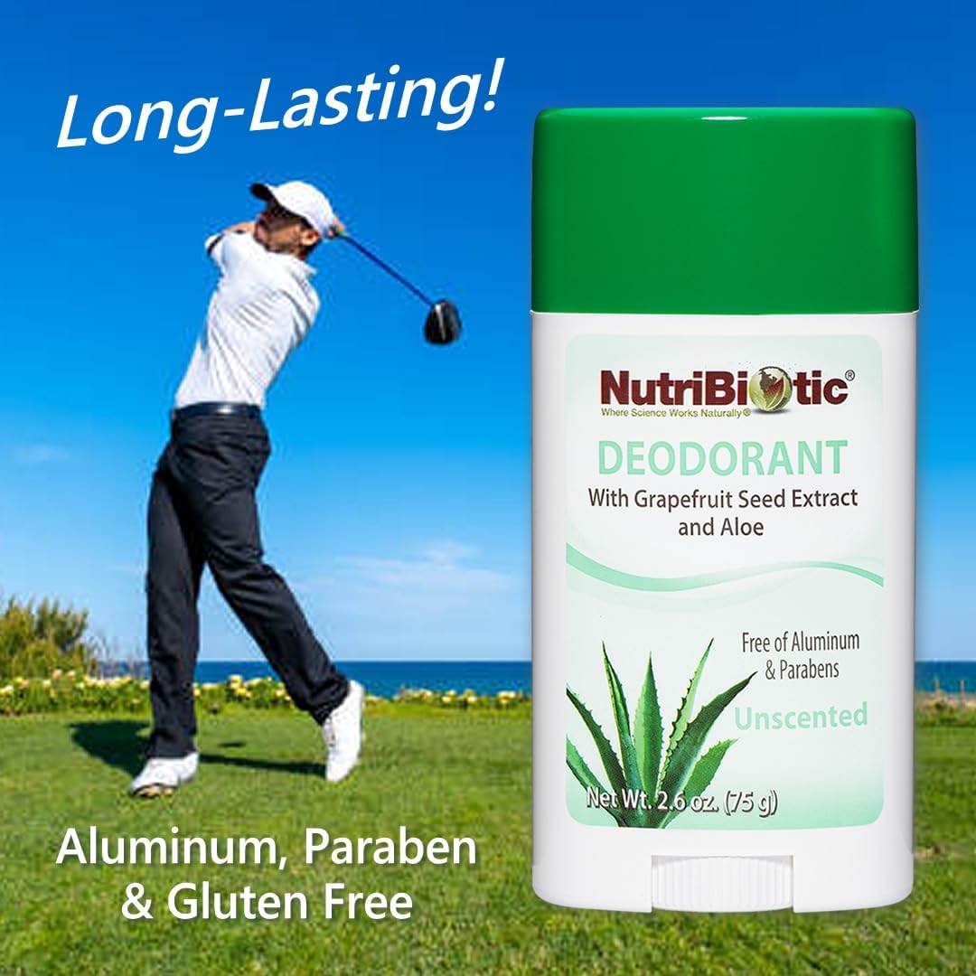 NutriBiotic Unscented with Grapefruit Seed Extract and Aloe 75g