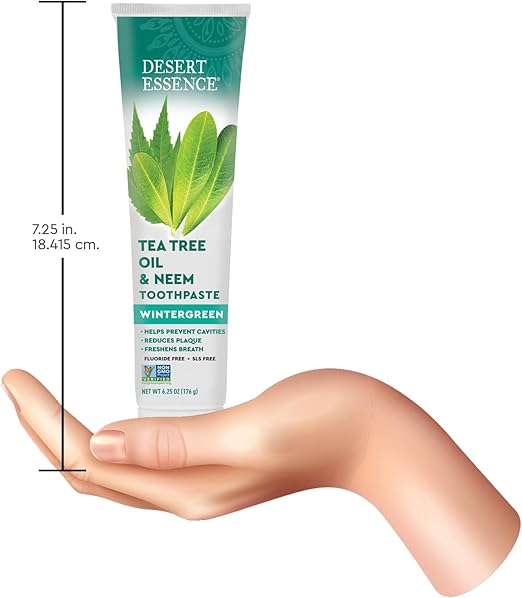 DESERT ESSENCE TEA TREE OIL & NEEM TOOTHPASTE - WINTERGREEN 176 G