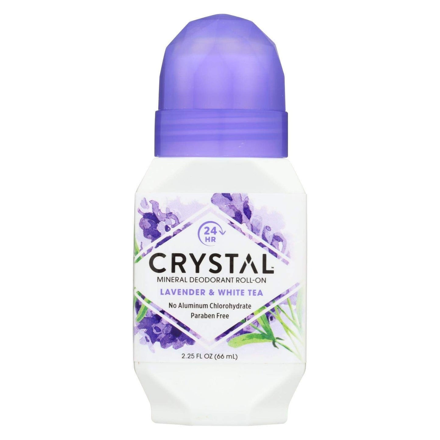 Crystal Mineral Deodorant Roll-On Lavender & White Tea 66ml
