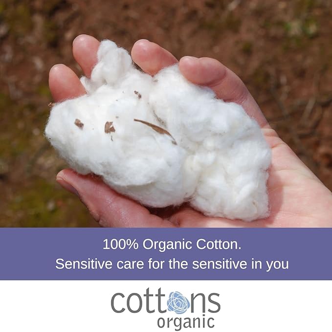 Cottons Organic Super Overnight Pads with Wings - 10 Packs