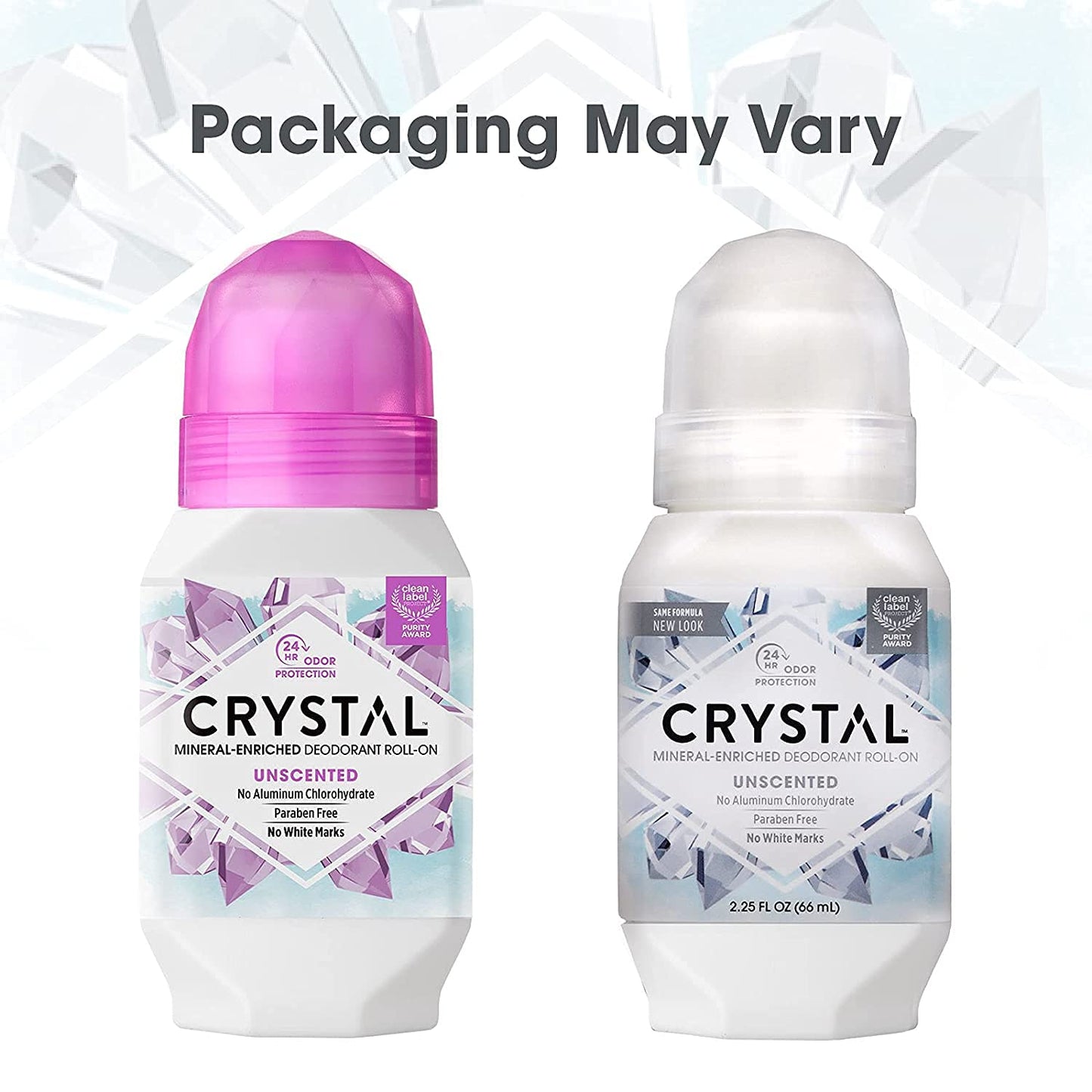 Crystal Mineral Deodorant Roll-On Unscented 66ml