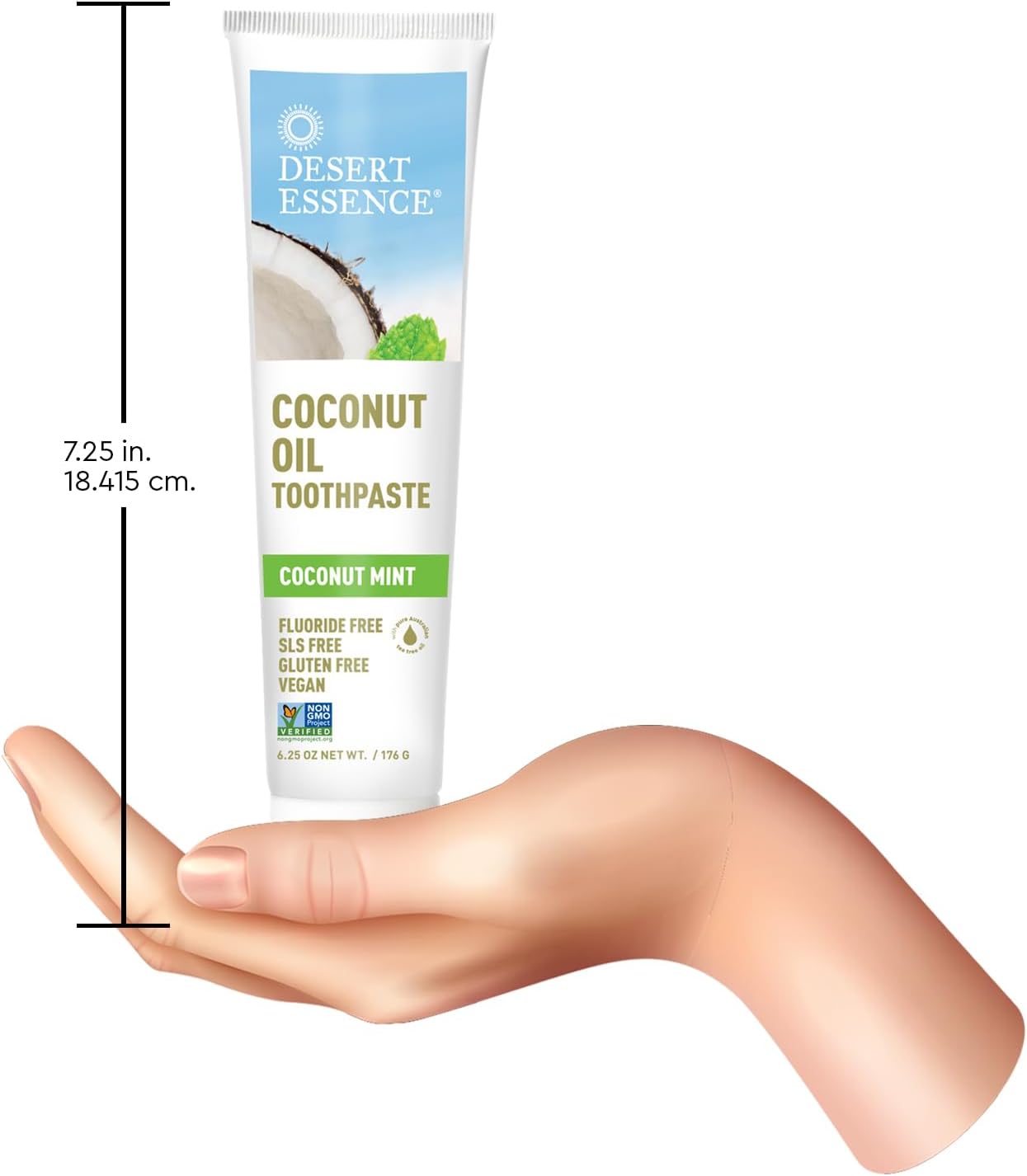 DESERT ESSENCE COCONUT OIL TOOTHPASTE COCONUT MINT 176 G