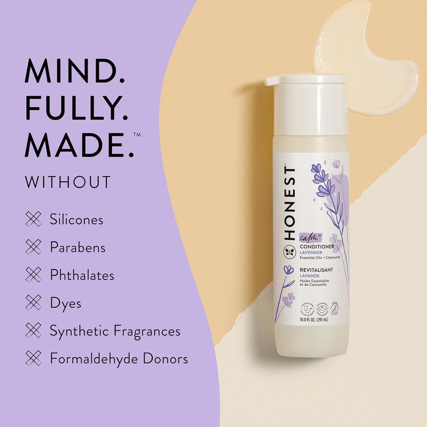Honest Calm Conditioner Lavender Essential Oils + Chamomile 295 ML