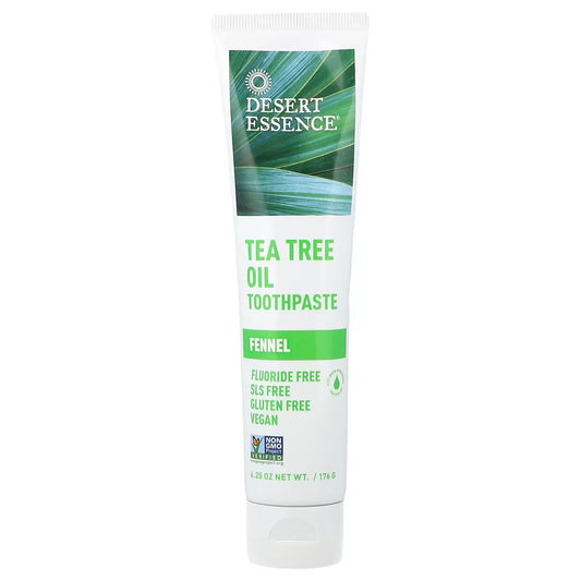 DESERT ESSENCE TEA TREE OIL TOOTHPASTE- FENNEL 176G