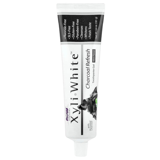 NOW SOLUTION XyliWhite™ Charcoal Refresh Toothpaste Gel 181 G