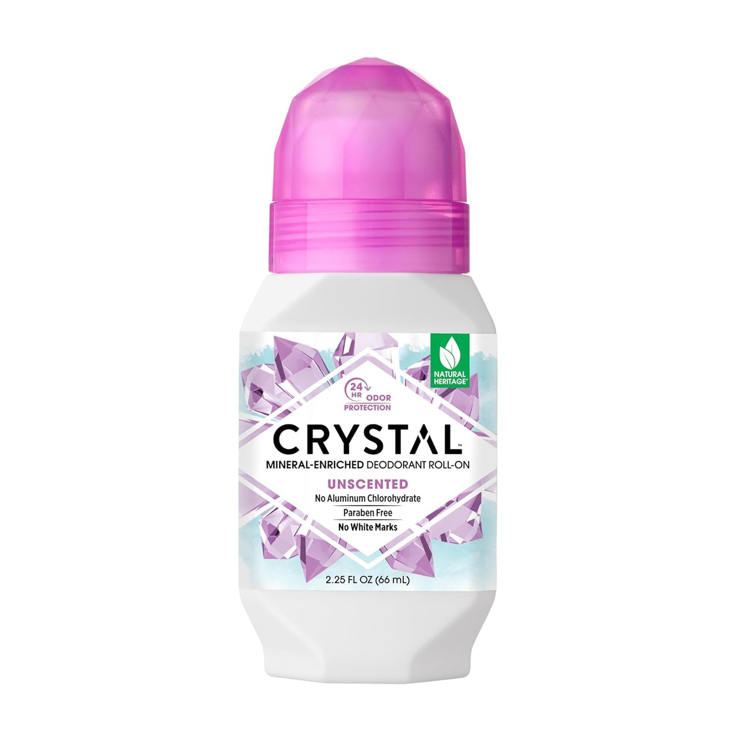 Crystal Mineral Deodorant Roll-On Unscented 66ml