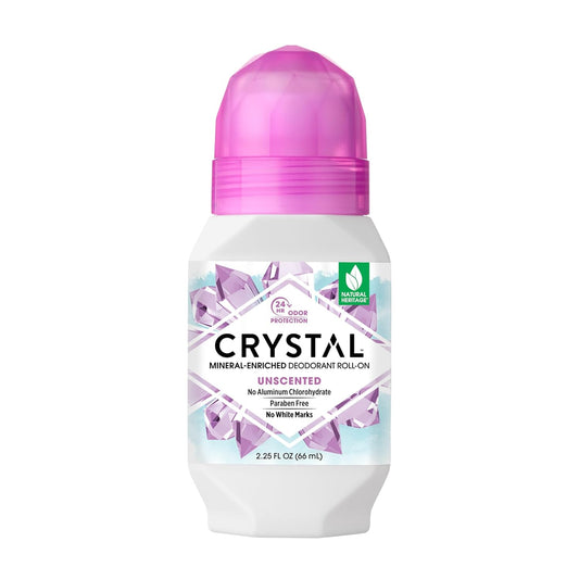 Crystal Mineral Deodorant Roll-On Unscented 66ml