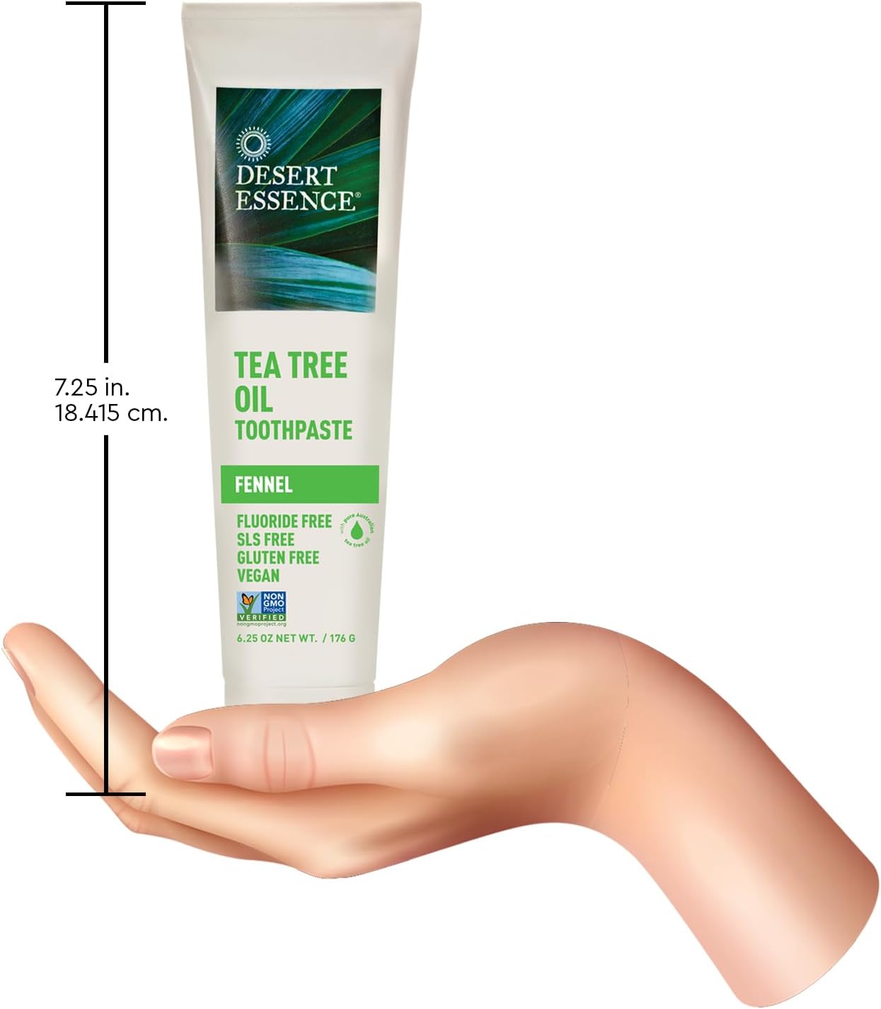 DESERT ESSENCE TEA TREE OIL TOOTHPASTE- FENNEL 176G