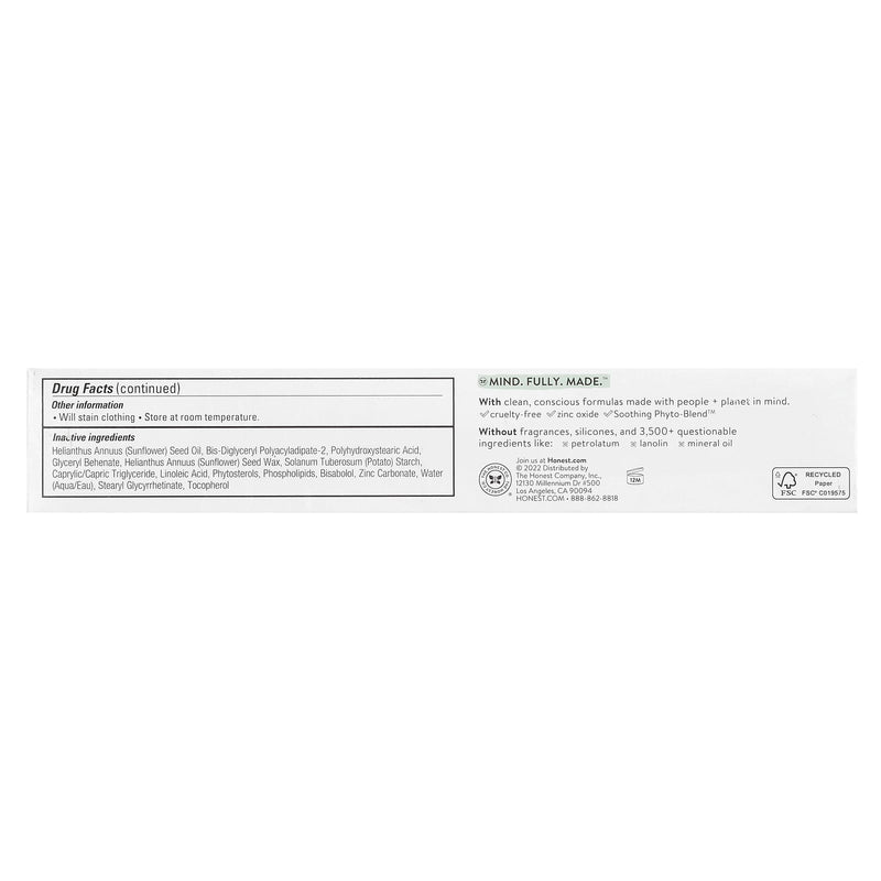 Honest - Diaper Rash Cream, Sensitive  70.8g