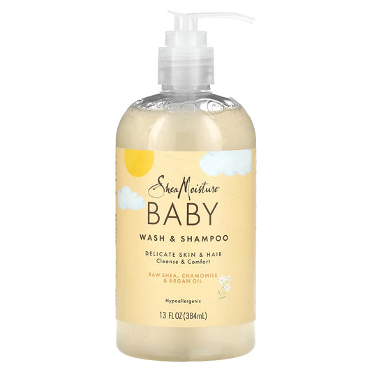 Shea Moisture Chamomile & Argan Oil Baby Wash & Shampoo 384 ML