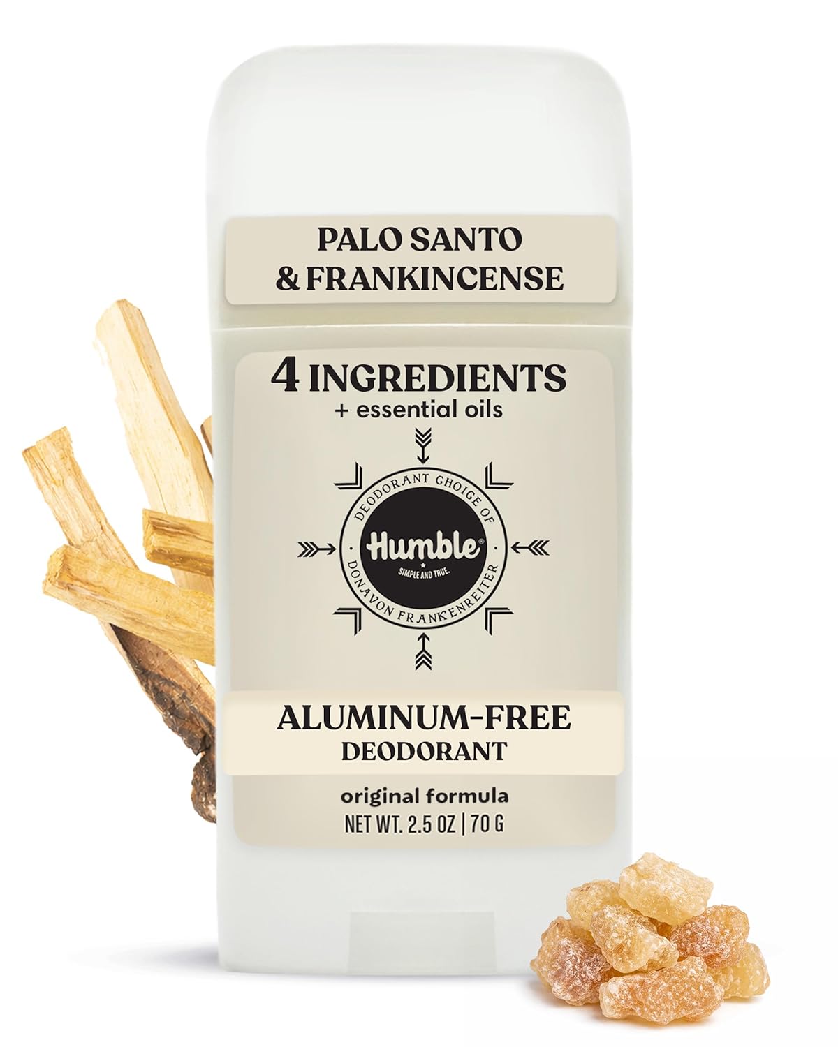 Humble Palo Santo & Frankincense Aluminum Free Deodorant 70 g