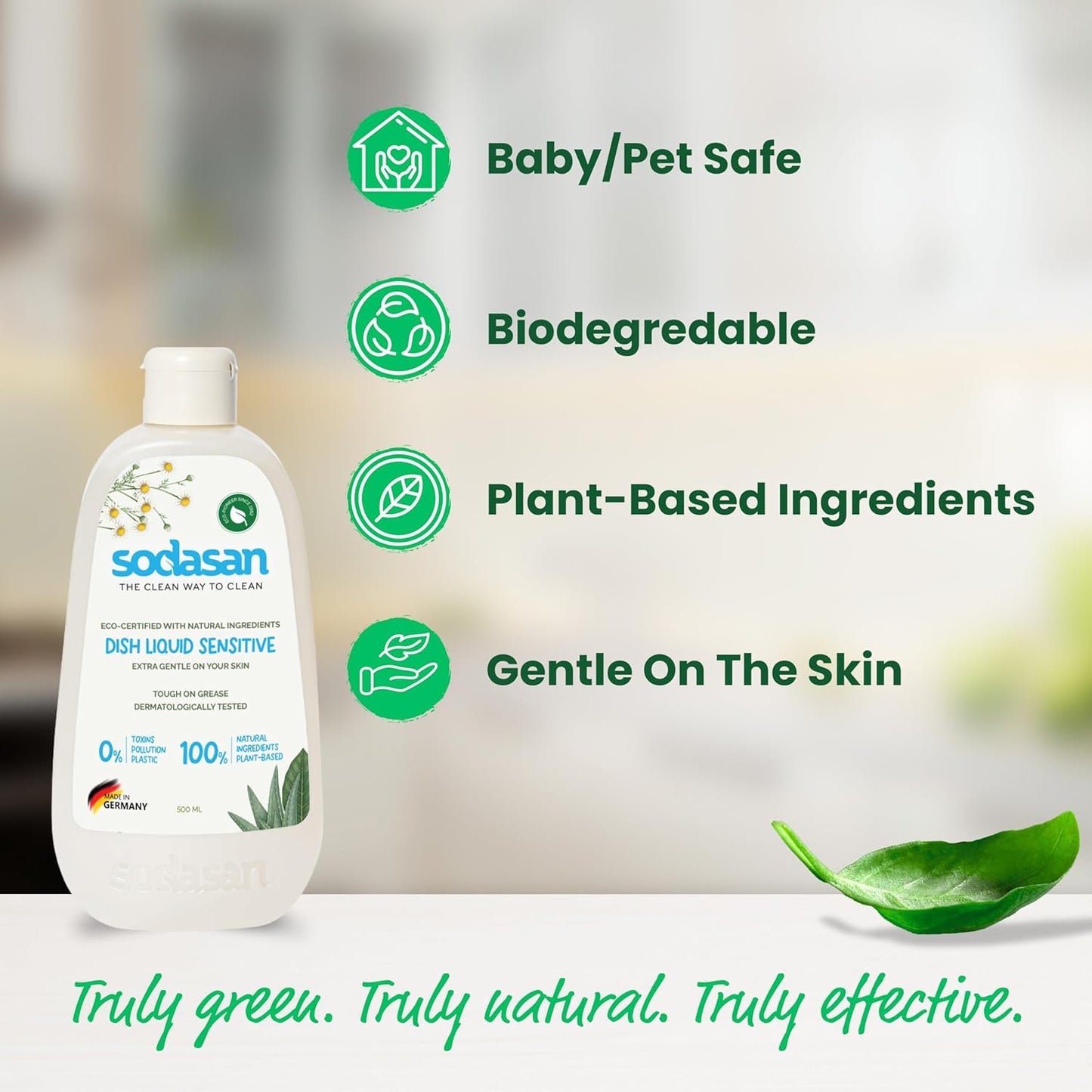 Sodasan 100% Natural Dish Liquid Sensitive 500g