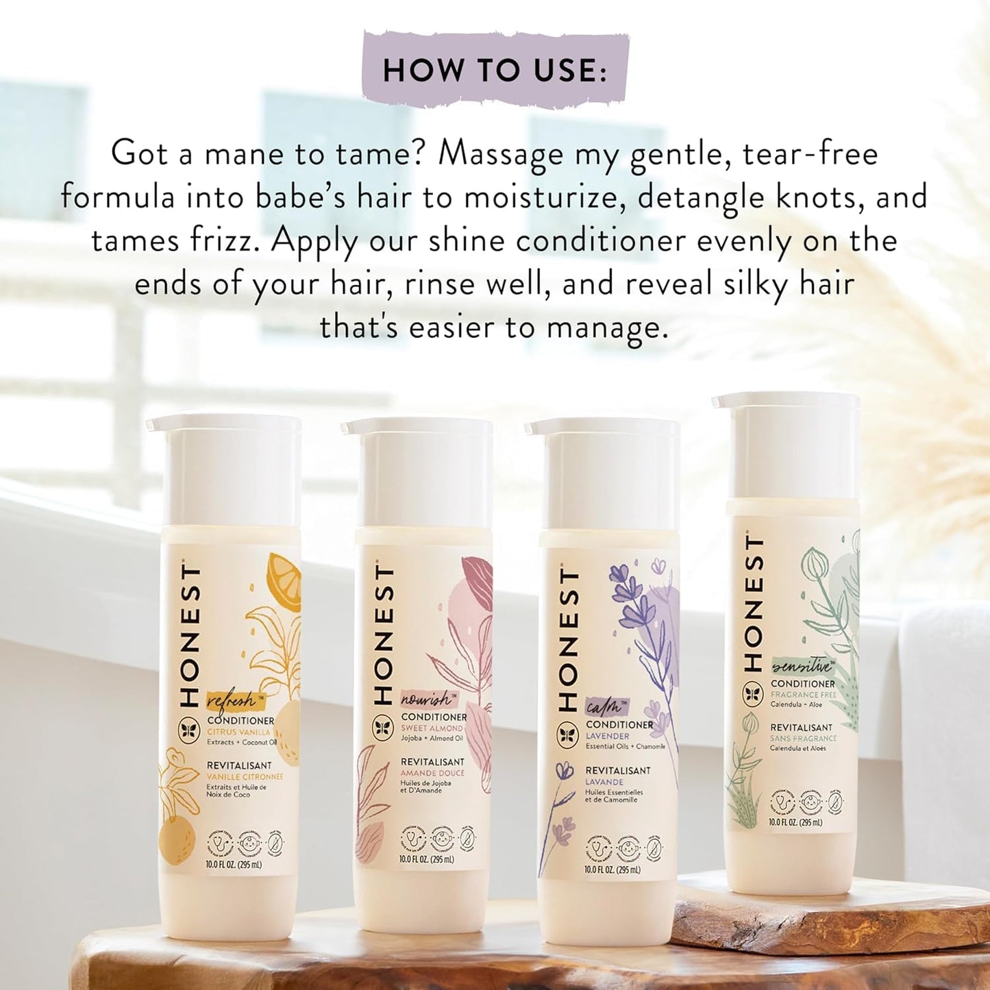 Honest Calm Conditioner Lavender Essential Oils + Chamomile 295 ML