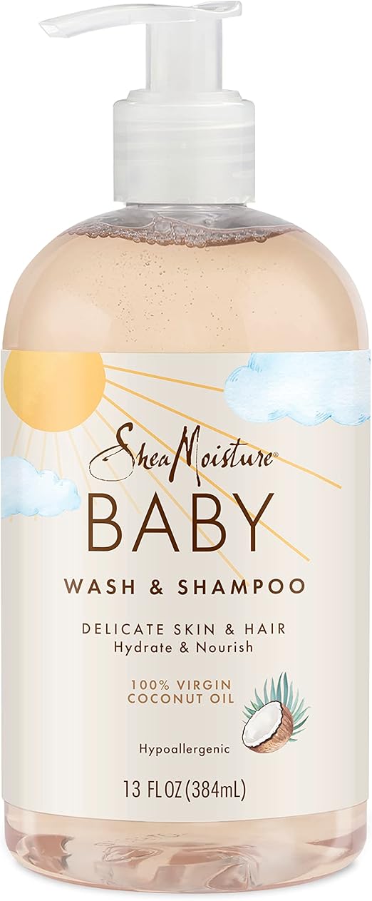 Shea Moisture 100% Virgin Coconut Oil Baby Wash & Shampoo 384 ML
