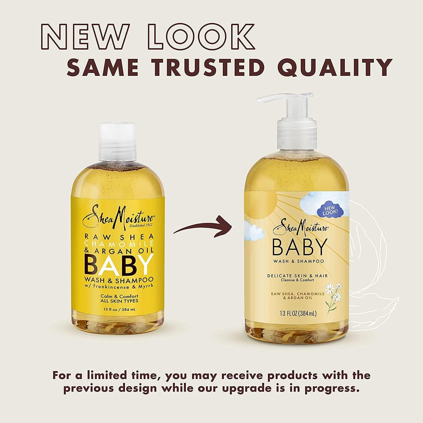 Shea Moisture Chamomile & Argan Oil Baby Wash & Shampoo 384 ML