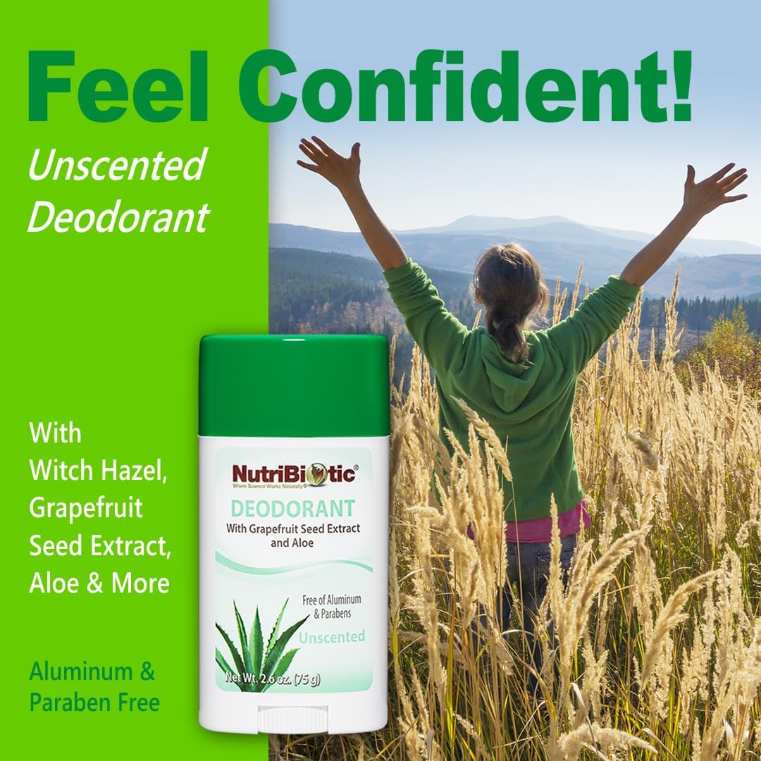 NutriBiotic Unscented with Grapefruit Seed Extract and Aloe 75g