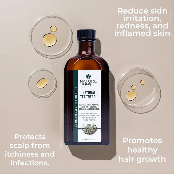 Nature Spell Natural Tea Tree Oil for Hair & Skin 150ML