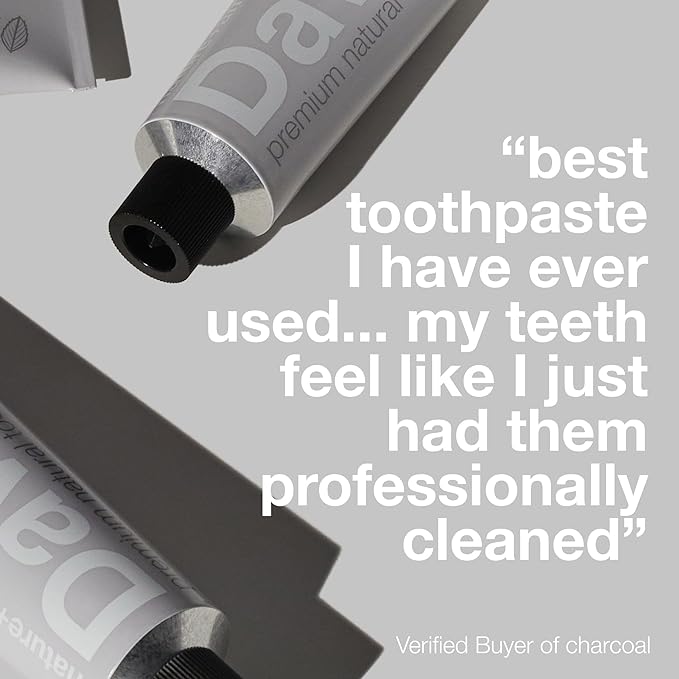 Davids Premium Toothpaste Whitening Antiplaque fresh breath / Natural Mint + Charcoal 50g