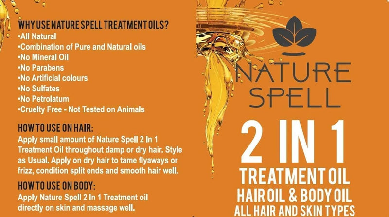 Nature Spell Natural Lemongrass Oil For Hair & Body 150ML