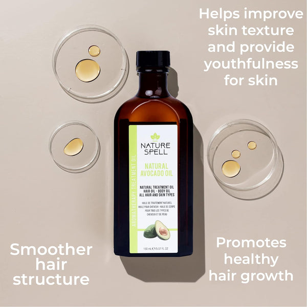 Nature Spell Natural Avocado Oil for Hair & Skin 150ML