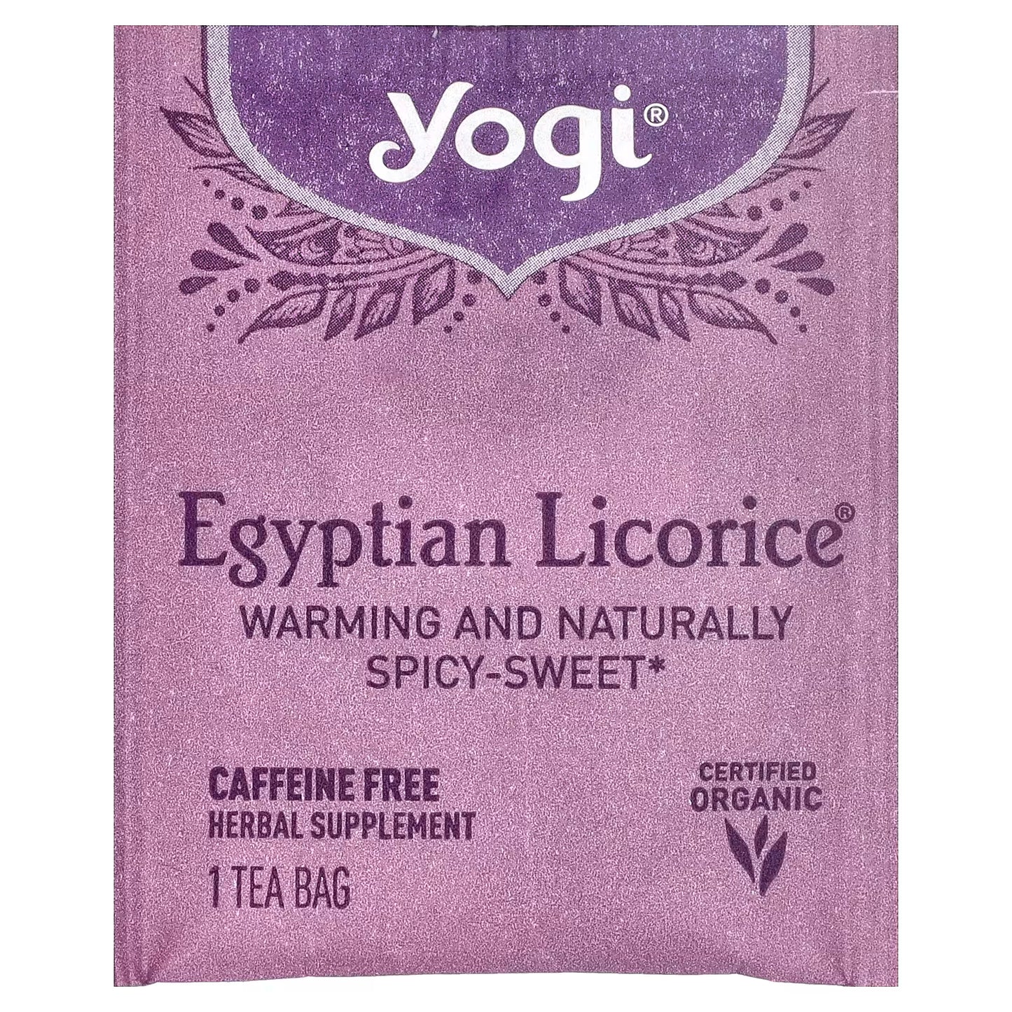 Yogi Tea Egyptian Licorice Warming and Naturally Spicy-Sweet 16 Tea bags