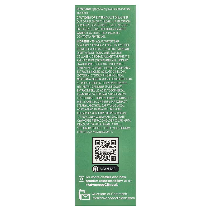 Advanced Clinicals Collagen Facial Serum 52ml