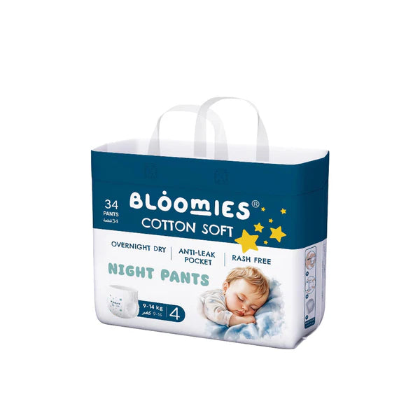 Bloomies Night Pants Size 4 - 34 pcs Cotton Soft