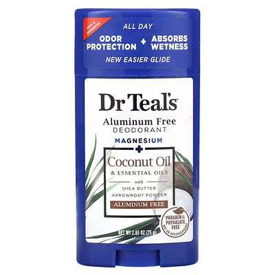 Dr Teal's Aluminum Free Deodorant with Coconut Oil 75 g