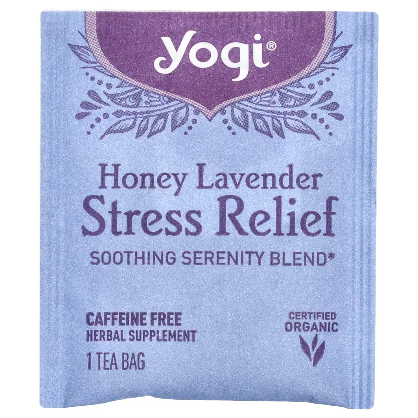 Yogi Tea Stress Relief Honey Lavender Soothing Serenity Blend 16 Tea bags