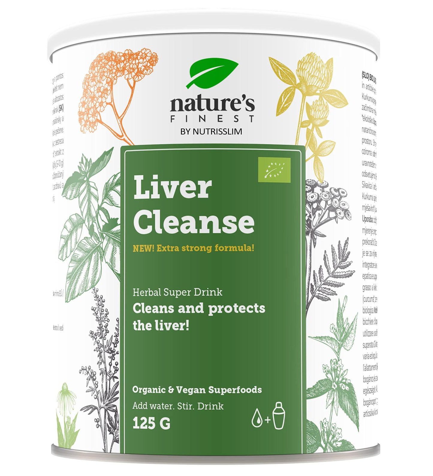 Nature's Finest Bio Liver Cleanse - Milk thistle and artichoke cleans and protects the liver 125g