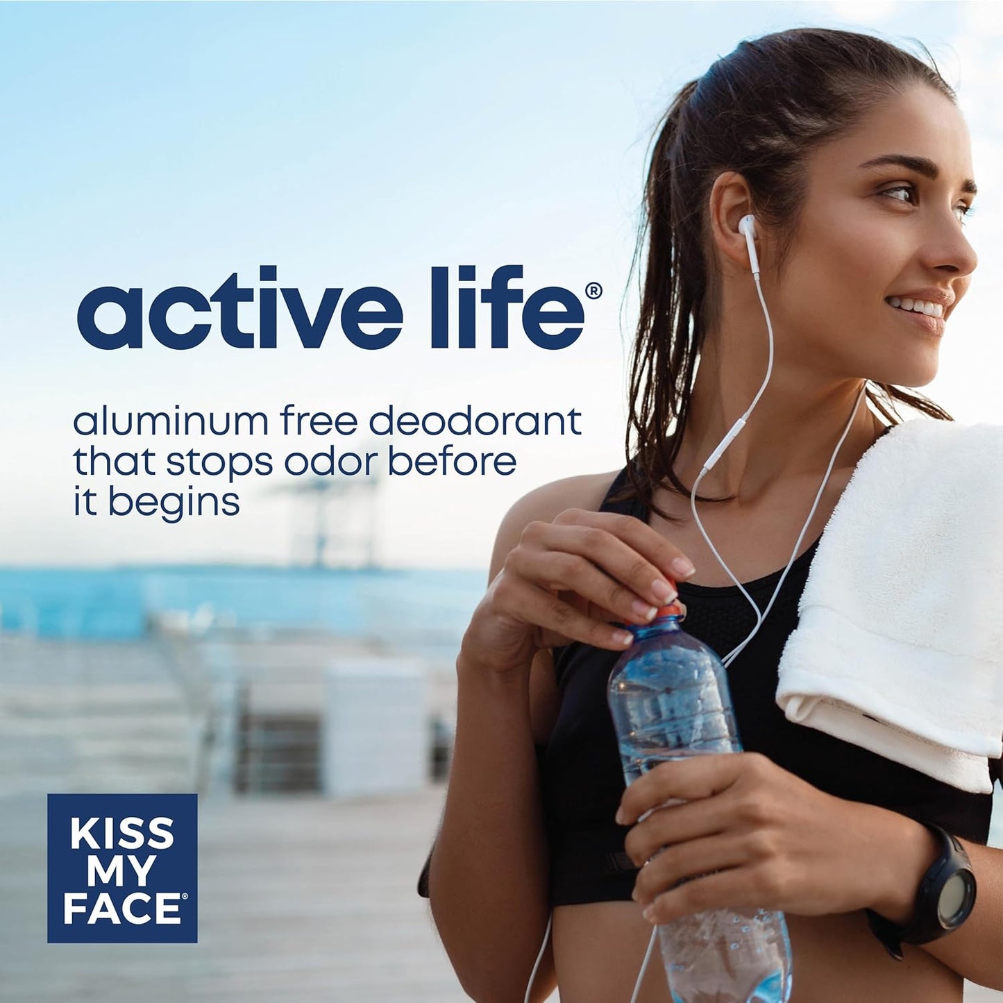 Kiss My Face Active Life Stick Cucumber Green Tea Deodorant 70g