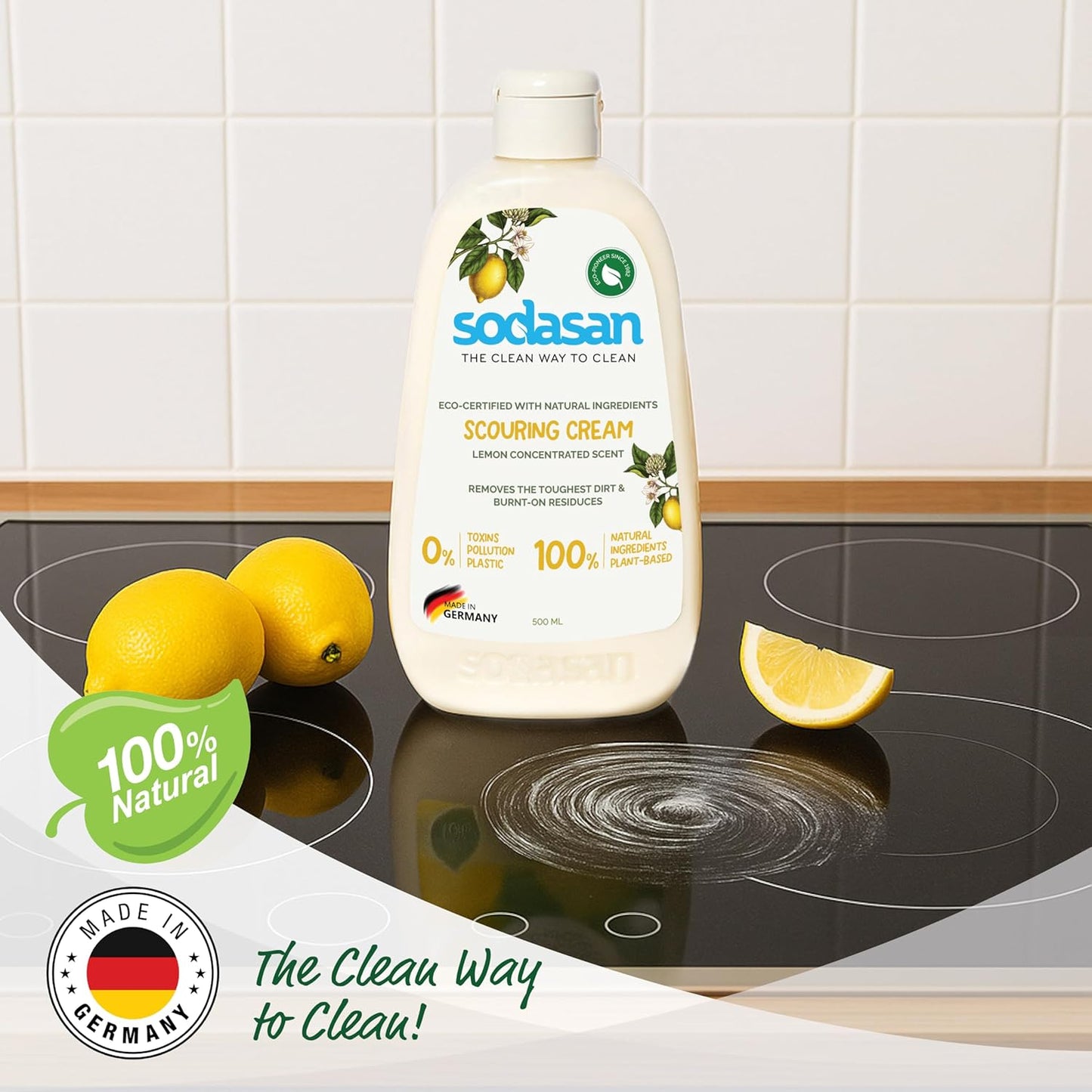 Sodasan 100% Natural Citrus Scouring Cream 500g
