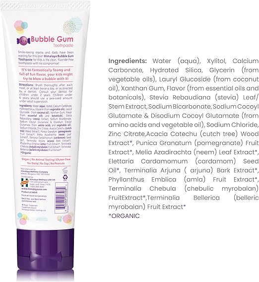 Himalaya Botanique Bubble Gum Kids Toothpaste 113G