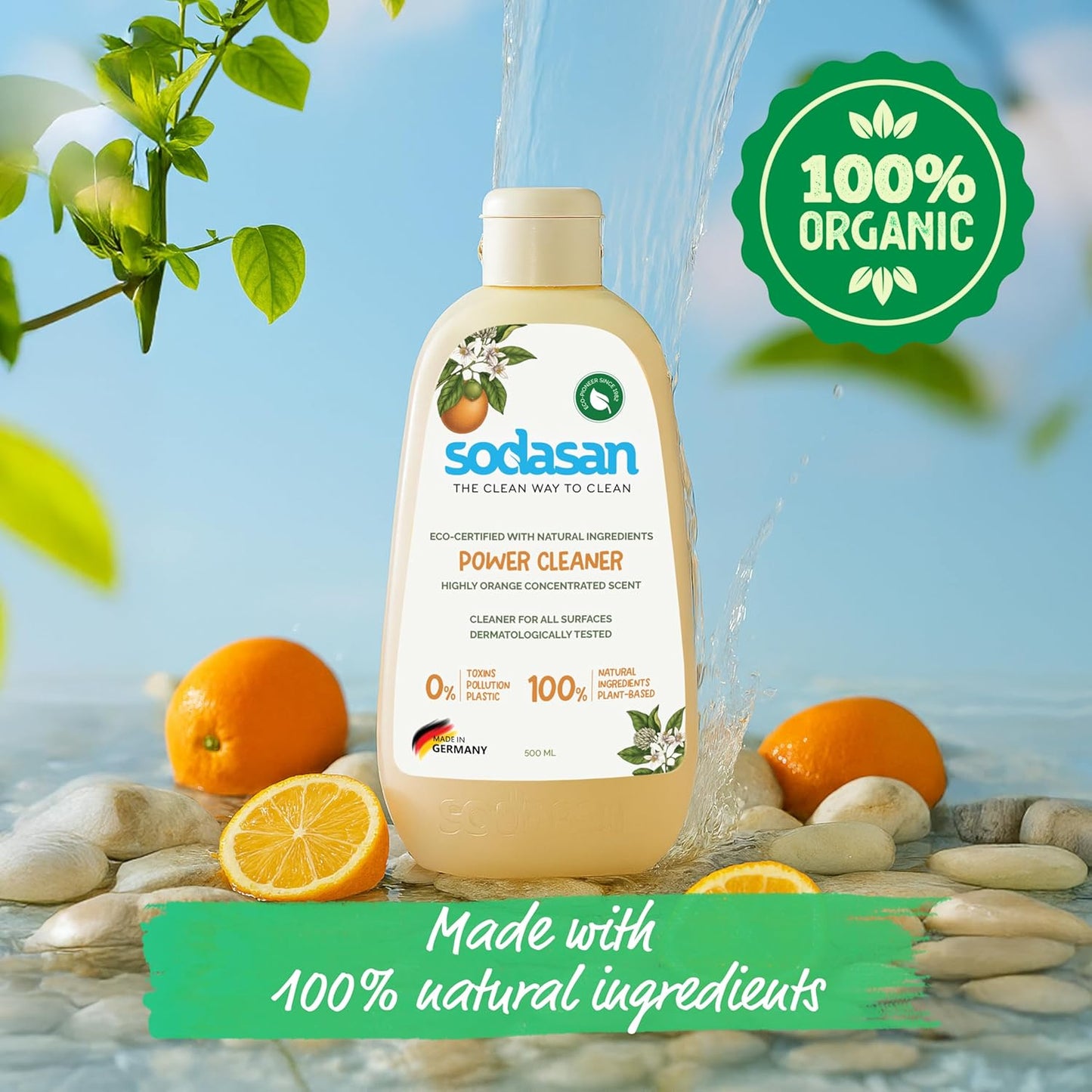 Sodasan 100% Natural Orange Power Cleaner 500g
