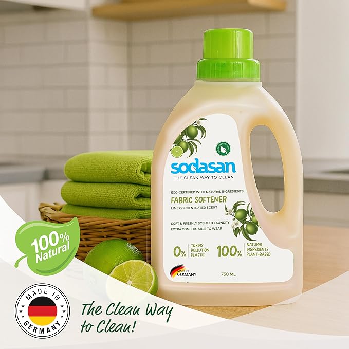 Sodasan 100% Natural Lime Fabric Softener 750g