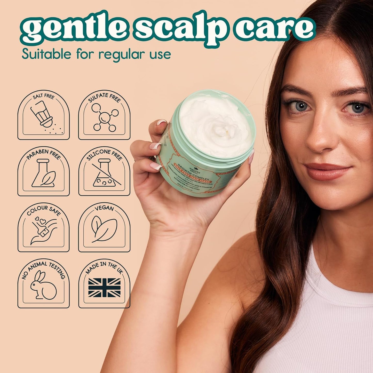 Nature Spell Growth Complex Salt Free Hair Mask 400ML