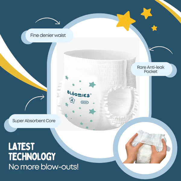 Bloomies Night Pants Size 5 - 32 pcs Cotton Soft