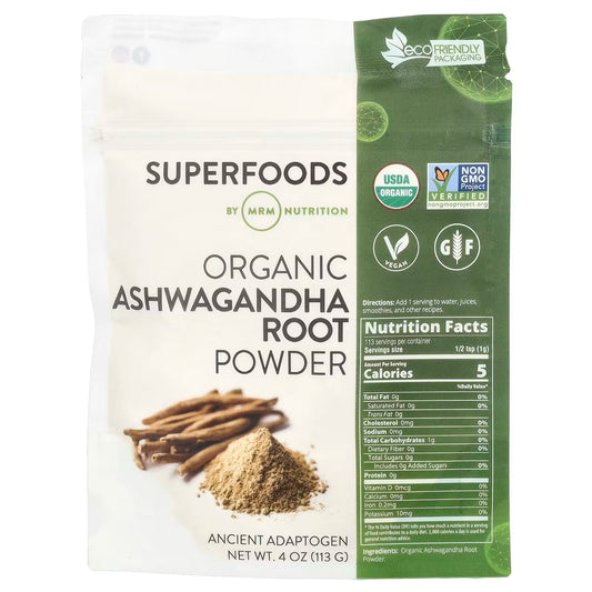 Superfoods Organic Ashwagandha Root Powder 113g