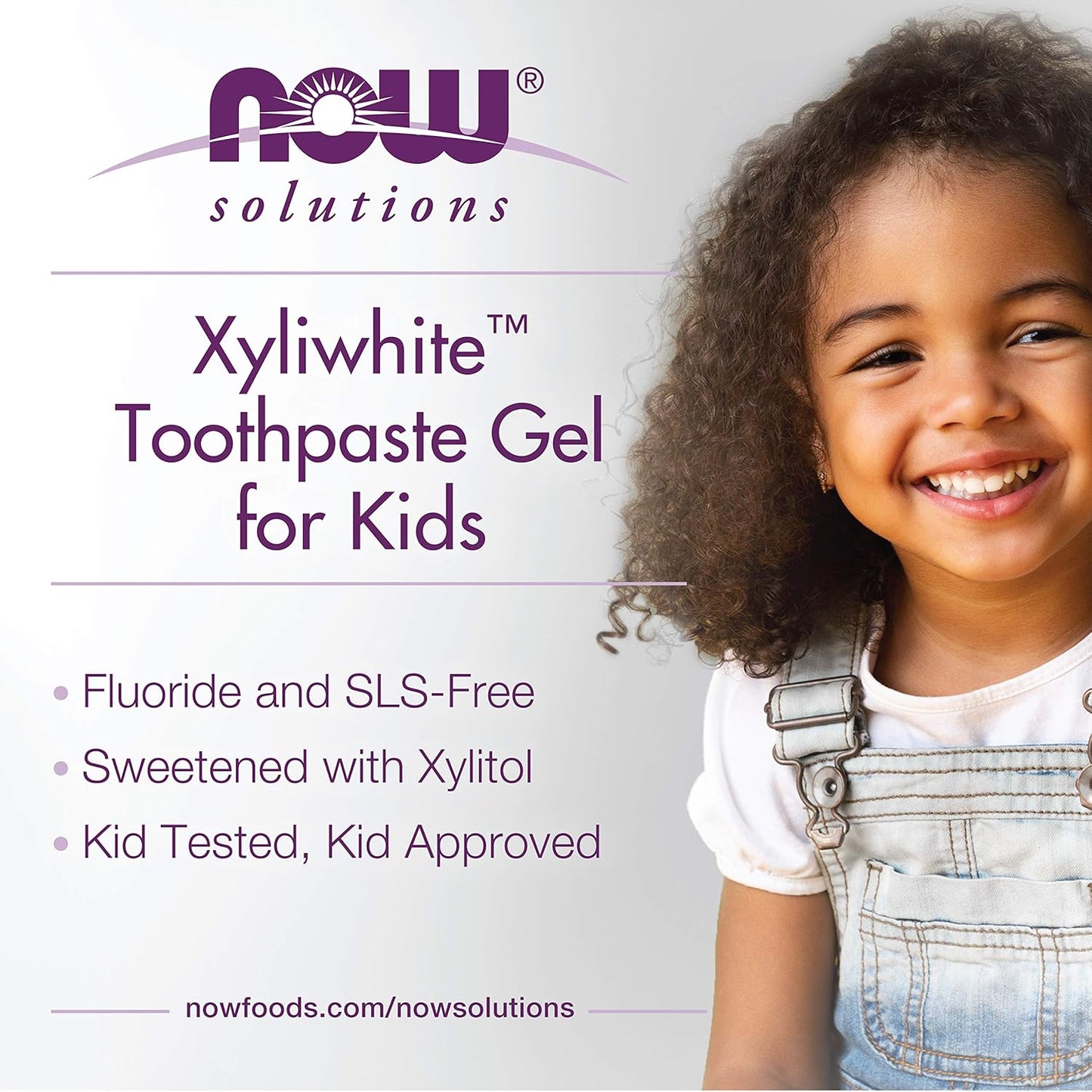 Now Solutions XyliWhite Strawberry Splash Toothpaste Gel for Kids 85g