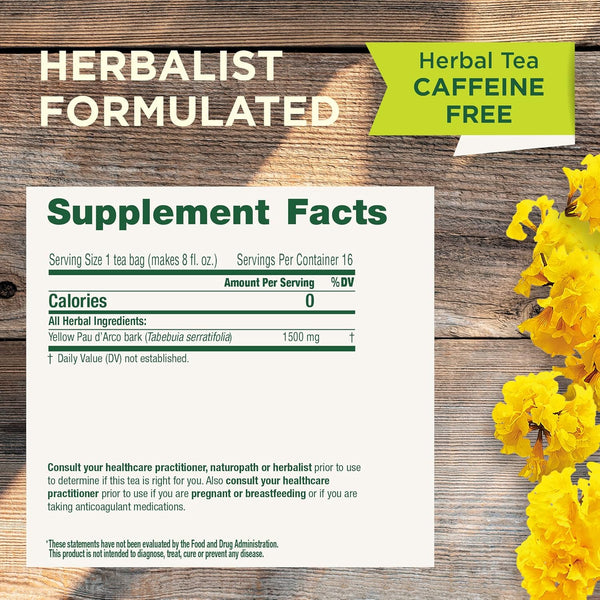 Traditional Medicinals Yellow Pau d'Arco 24g