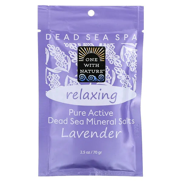 One with Nature, Dead Sea Spa, Mineral Salts, Lavender 70G