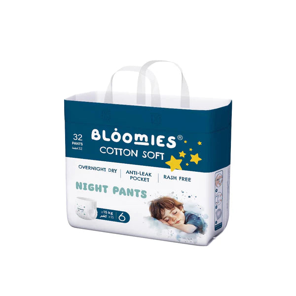 Bloomies Night Pants Size 6 - 32 pcs Cotton Soft