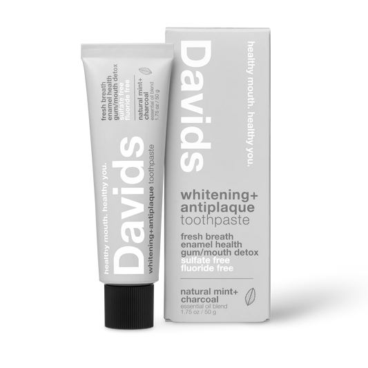 Davids Premium Toothpaste Whitening Antiplaque fresh breath / Natural Mint + Charcoal 50g
