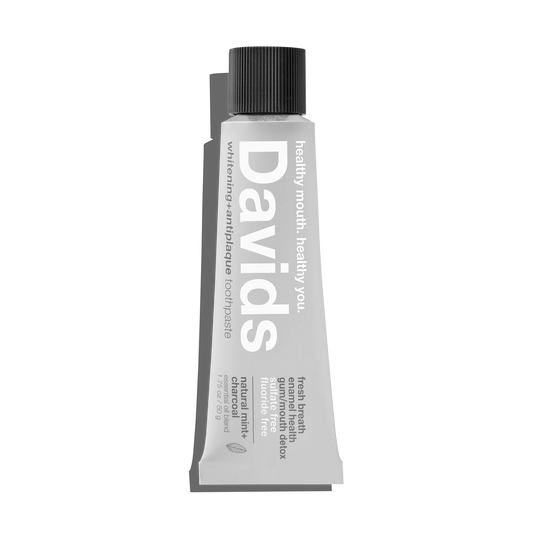Davids Premium Toothpaste Whitening Antiplaque fresh breath / Natural Mint + Charcoal 50g